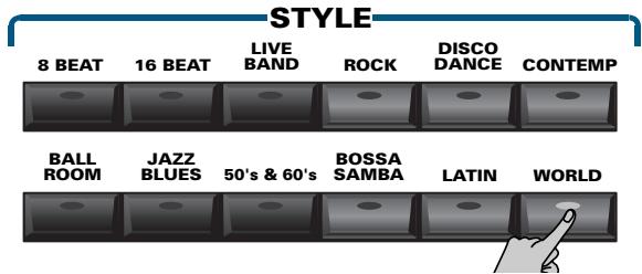 ROLAND E-80 - Selecting Music Styles - 1