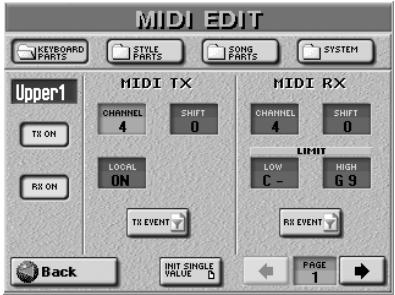 ROLAND E-80 - Keyboard, Style, Song parts - 1