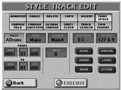 ROLAND E-80 - TRANSPOSE - 1