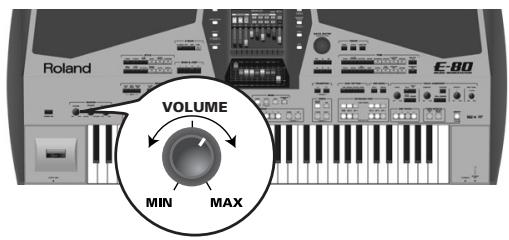 ROLAND E-80 - Switching on the E-80 - 3
