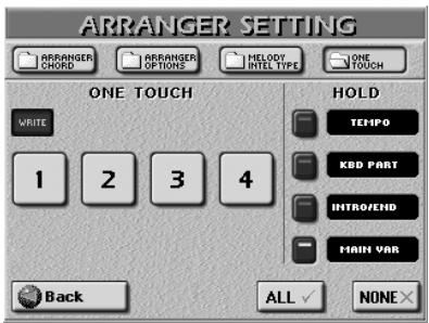 ROLAND E-80 - Ignoring certain One Touch settings (Hold) - 1