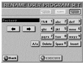 ROLAND E-80 - Rename functions - 9