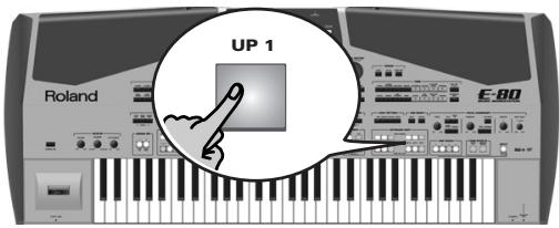 ROLAND E-80 - Using the multi-effects processor of the Keyboard parts (MULTI FX) - 1