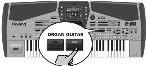 ROLAND E-80 - Playing realistic guitar parts (Guitar mode) - 1