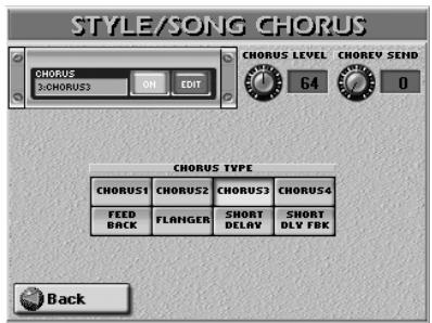 ROLAND E-80 - Chorus for Style/Song instruments - 1