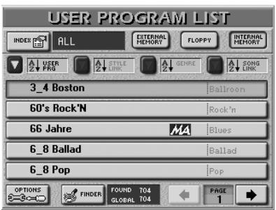 ROLAND E-80 - Working with the User Program Finder - 2