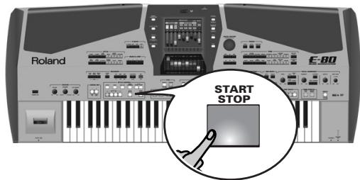 ROLAND E-80 - ■ Using a "beat box" with the organ - 4