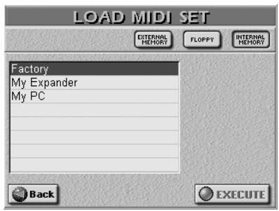 ROLAND E-80 - Load MIDI Set - 1
