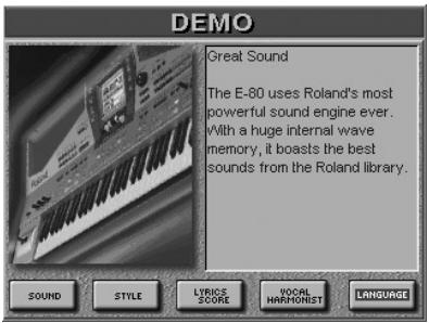 ROLAND E-80 - Interactive demo of the E-80 - 2
