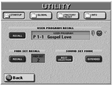 ROLAND E-80 - MIDI Set selection at power-on - 2