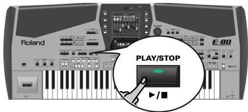 ROLAND E-80 - Starting playback - 2