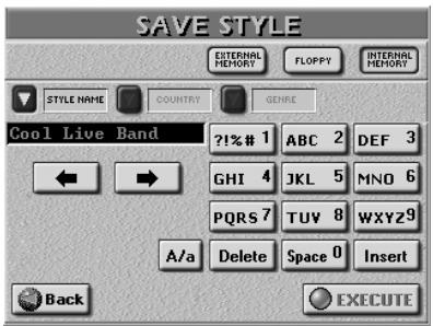 ROLAND E-80 - Saving your modified song or Style - 2