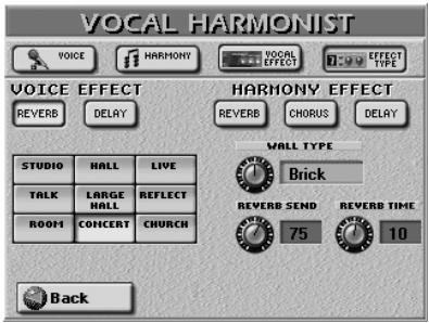 ROLAND E-80 - ■Reverb for VOICE EFFECT - 1