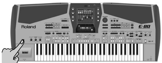 ROLAND E-80 - Switching on the E-80 - 2