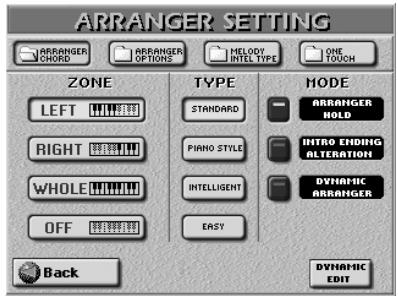 ROLAND E-80 - Chord recognition area (ZONE) - 2