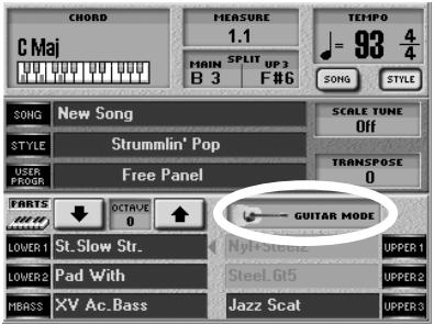 ROLAND E-80 - Playing realistic guitar parts (Guitar mode) - 3