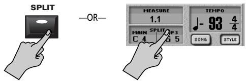 ROLAND E-80 - ■Setting the split point - 2