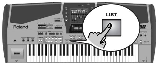ROLAND E-80 - Choosing User Programs manually - 2