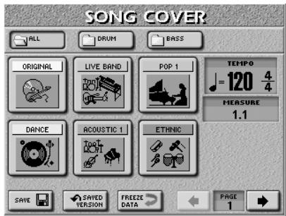 ROLAND E-80 - Using the Song Cover function - 2