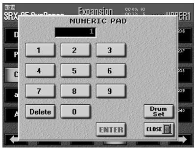 ROLAND E-80 - Selecting sounds from an SRX expansion board - 5