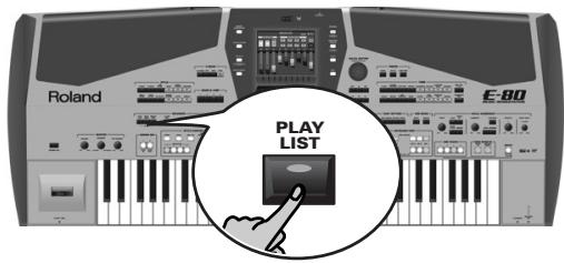 ROLAND E-80 - Using Play Lists - 1
