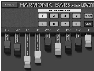 ROLAND E-80 - Using the Harmonic Bars - 6