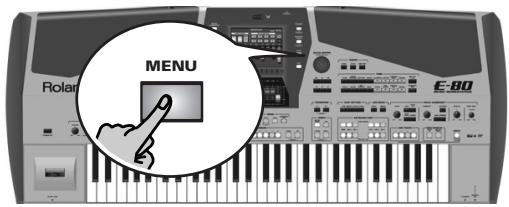ROLAND E-80 - Starting the Style Composer - 1