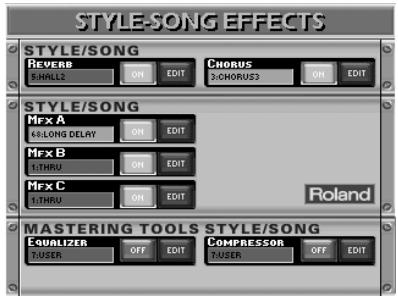 ROLAND E-80 - Using the Style/Song Mastering Tools - 1