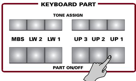 ROLAND E-80 - Switching parts on and off - 1