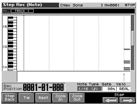 ROLAND FANTOM X8 - Saisie des notes et des silences - 2