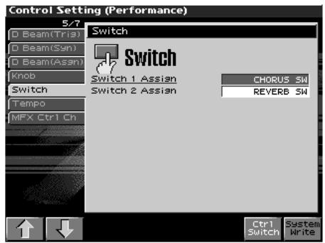 ROLAND FANTOM X8 - D Beam (assignable) - 8