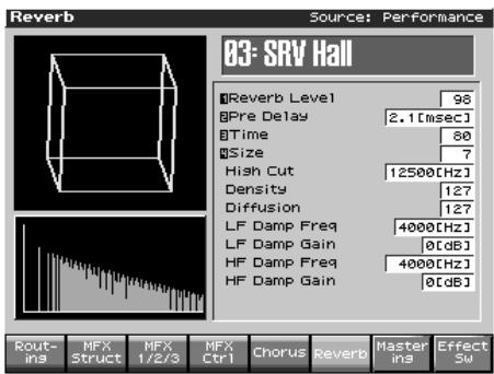 ROLAND FANTOM X8 - Paramétrage de la réverbération (reverb) - 1