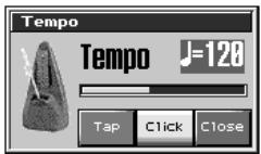ROLAND FANTOM X8 - Appuyez sur [TEMPO] - 1