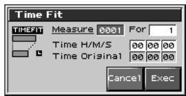 ROLAND FANTOM X8 - Contrainte de durée de lecture d'un song (time fit) - 1