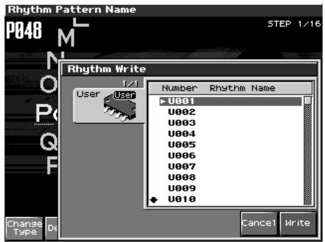 ROLAND FANTOM X8 - Sauvegarde des patterns nouvellement créés (write) - 1