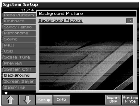 ROLAND FANTOM X8 - Import d'un fichier bitmap (import BMP) - 1