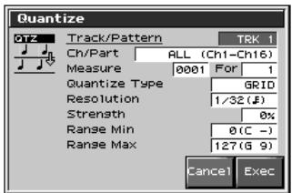 ROLAND FANTOM X8 - Réalignment de la mise en place d'un song (quantize) - 1