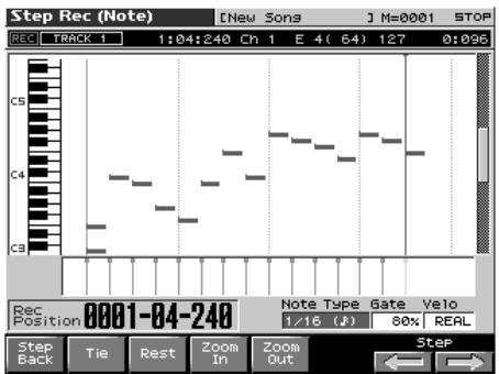 ROLAND FANTOM X8 - Saisie des notes et des silences - 3