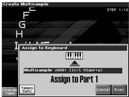 ROLAND FANTOM X8 - Création d'un multisample (create multisample) - 4