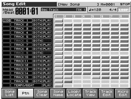 ROLAND FANTOM X8 - Appuyez sur [SONG EDIT] - 1