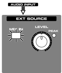 ROLAND FANTOM X8 - Activation/désactivation d'une source externe - 1