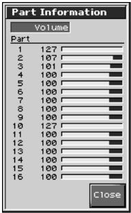 ROLAND FANTOM X8 - Visualisation des messages MIDI de chaque part (part information) - 1