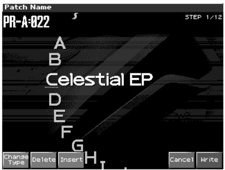 ROLAND FANTOM X8 - Sauvegarde d'un patch nouvellement créé (write) - 2