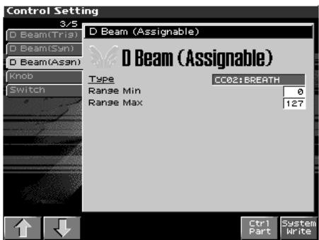 ROLAND FANTOM X8 - D Beam (assignable) - 1