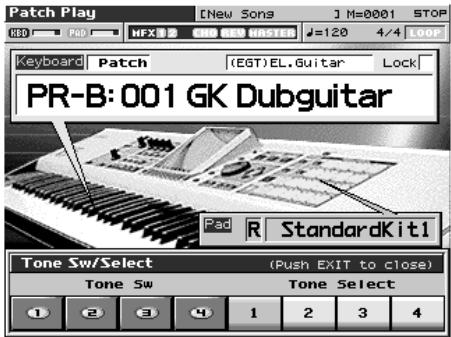 ROLAND FANTOM X8 - Transposition du clavier par pas d'un demi-ton (transpose) - 2