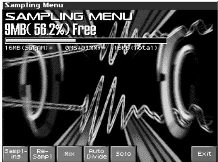 ROLAND FANTOM X8 - Appuyez sur [sampling] pour accéder à la page « sampling menu - 2