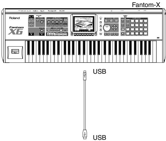 ROLAND FANTOM X8 - Branchements - 1