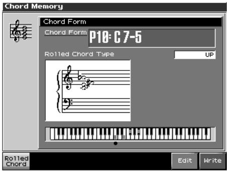 ROLAND FANTOM X8 - Choix des formes d'accords - 1