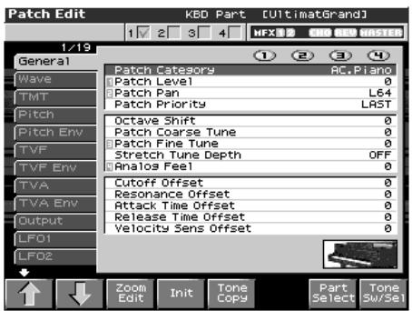ROLAND FANTOM X8 - Conseils utiles pour l'édition des patches - 1