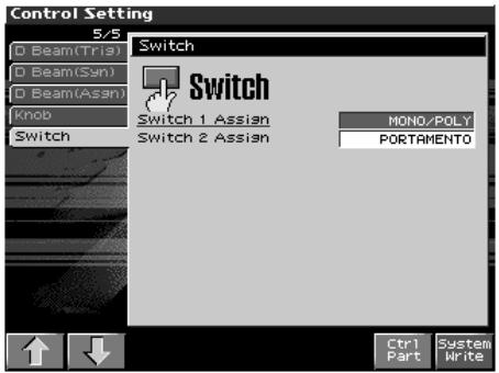 ROLAND FANTOM X8 - Maintenez [SHIFT] enfoncé et tournez un des boutons realtime control. - 2